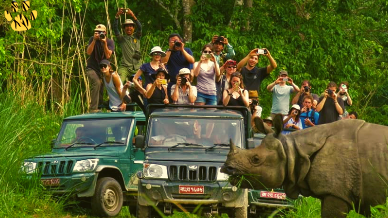 Happy traveler in Bali